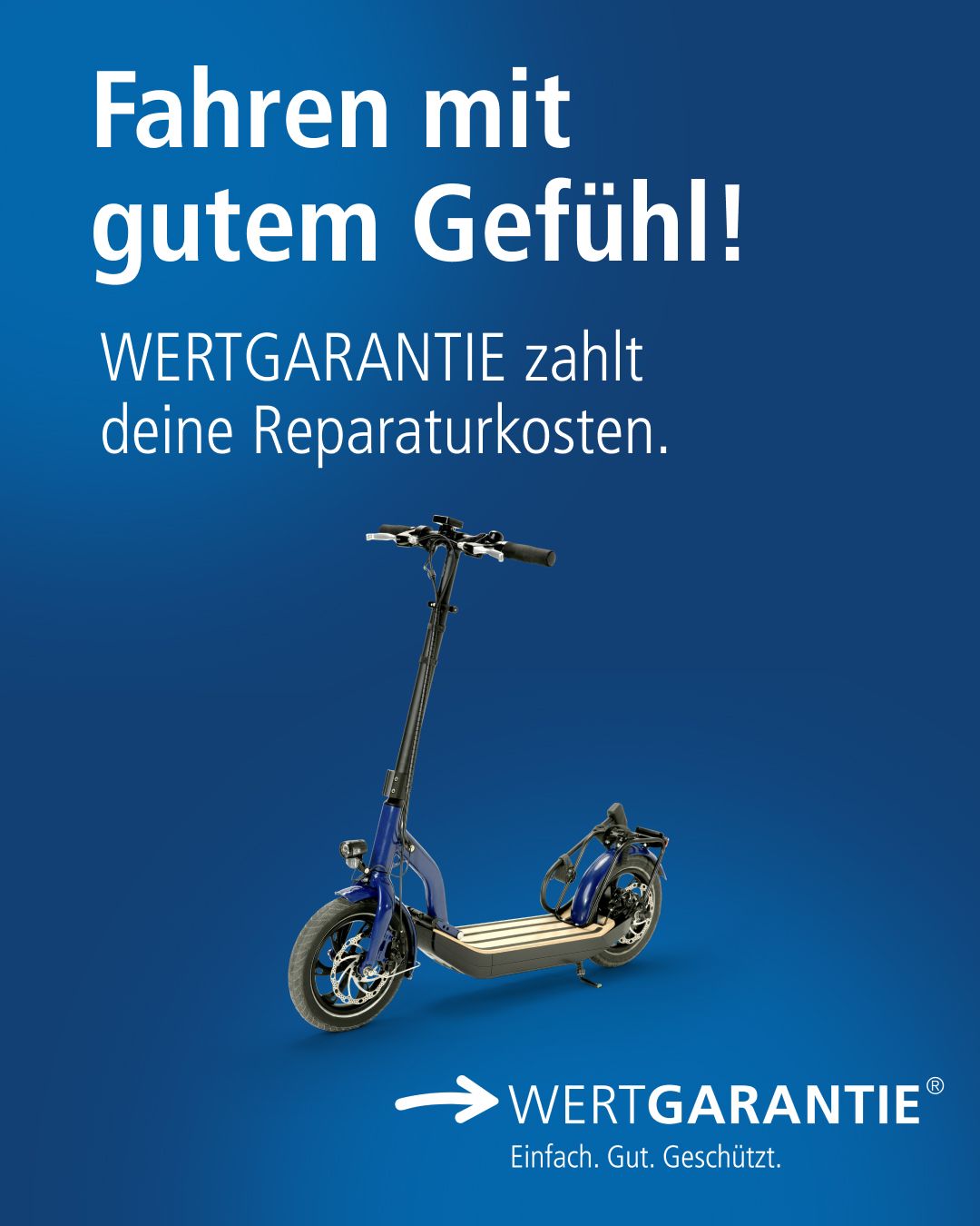 Wertgarantie für E-Scooter bis 10000 Euro
