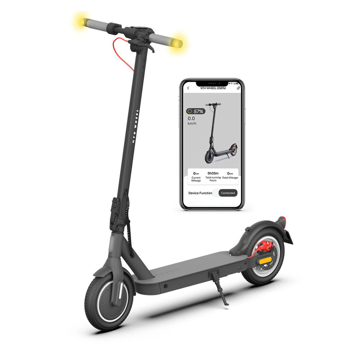 5th Wheel V30 Pro SW 22kmh 32km 350W 520W 120kg E-Scooter ABE