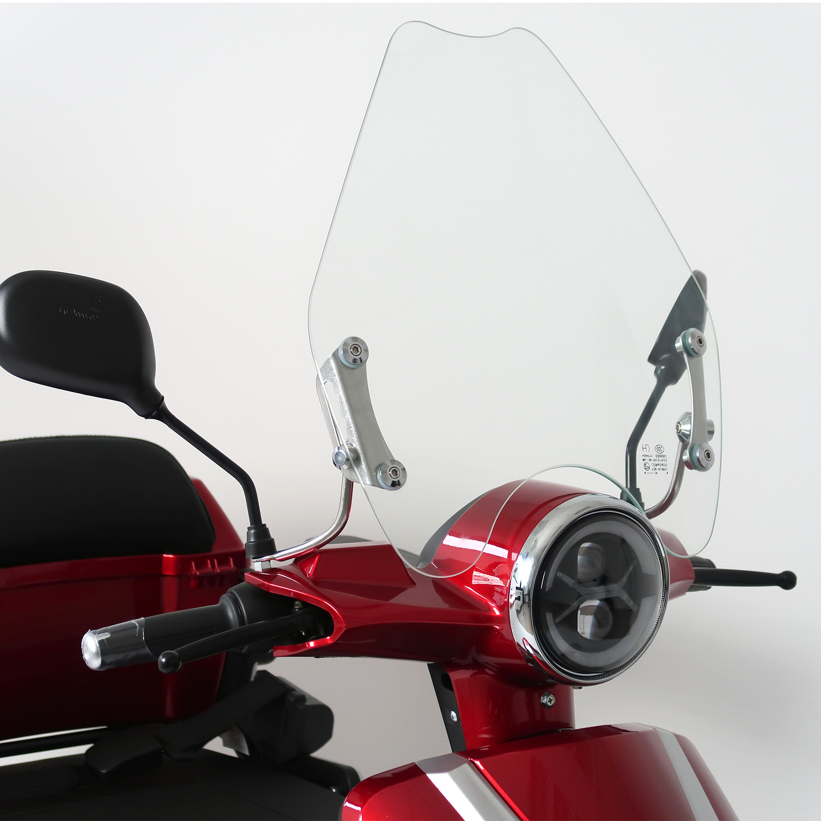 Rolektro nachrüstbare Windschutzscheibe inkl. Halterung