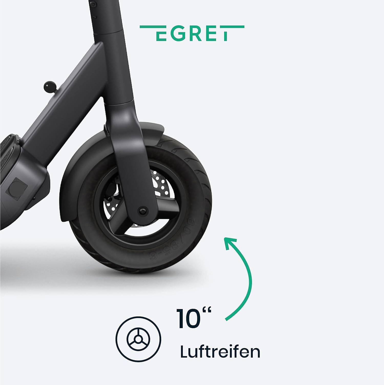 Egret Pro GR 22kmh 80km 840Wh 500W 950W 120kg E-Scooter ABE
