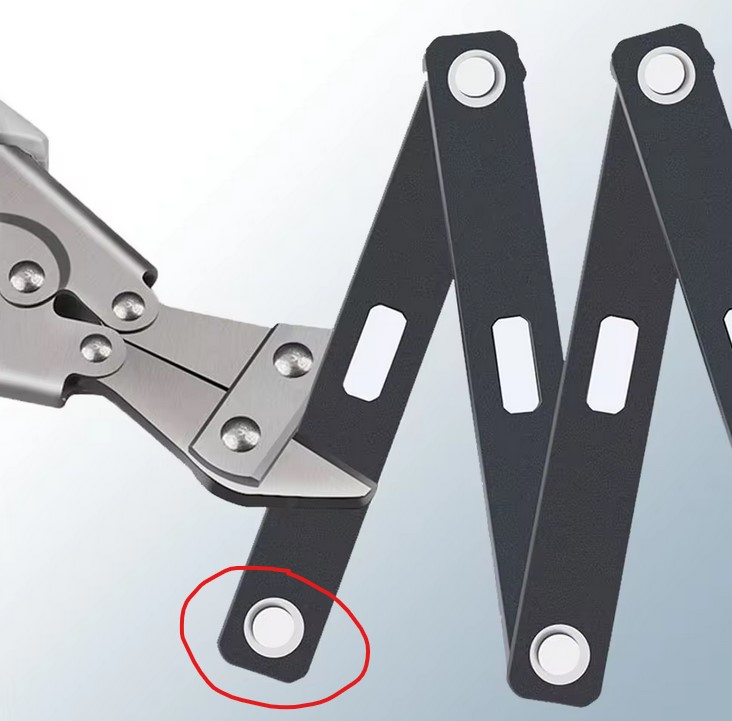 Faltschloss Stahl rostfrei 85cm für E-Scooter/E-Bike/Fahrrad/Motorrad