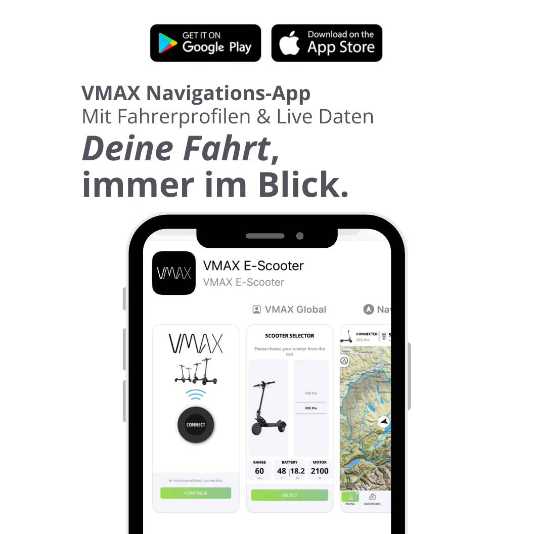 VMAX VX8 SW 22kmh 45km 432Wh 500W 1400W 120kg E-Scooter ABE