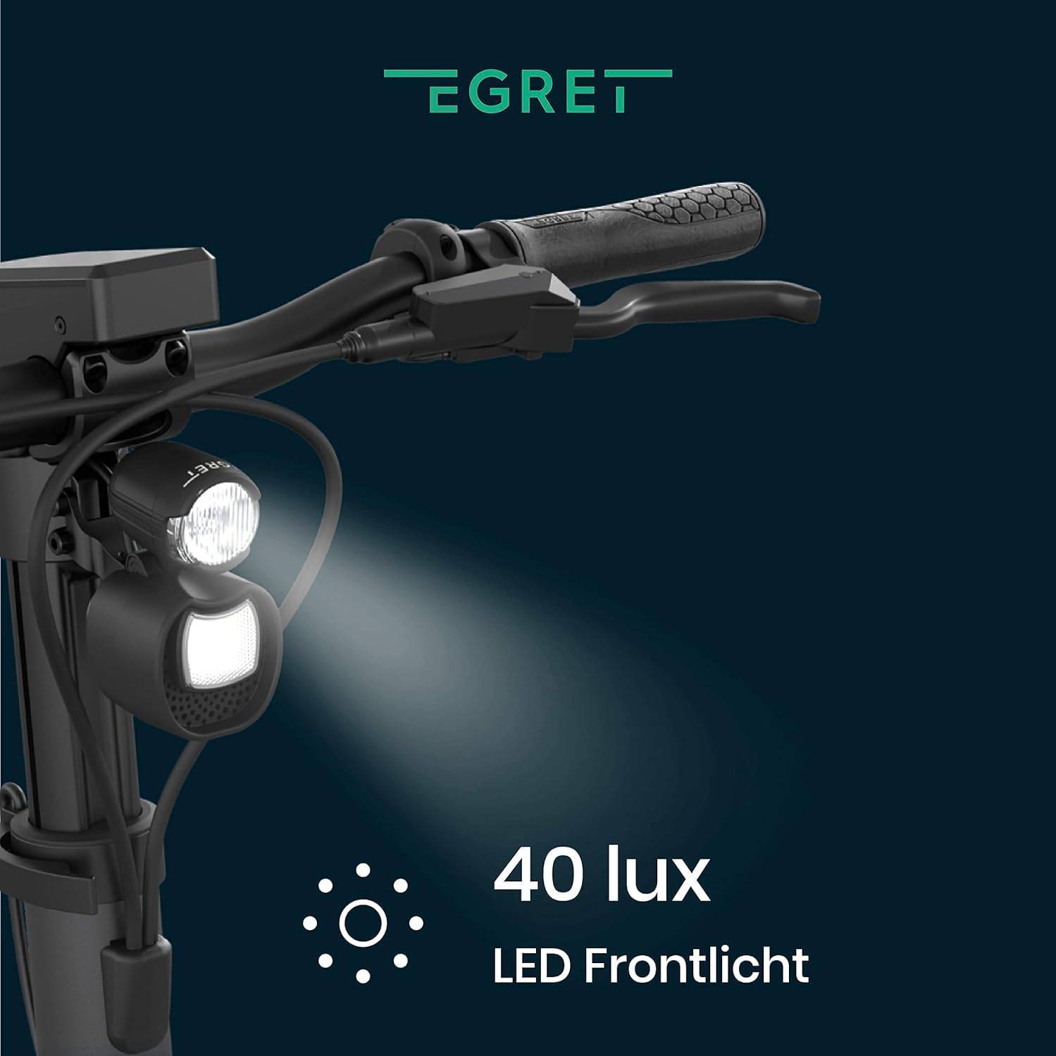 Egret Pro GR 22kmh 80km 840Wh 500W 950W 120kg E-Scooter ABE