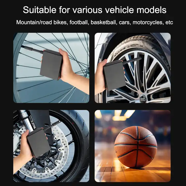 Elektrische Luftpumpe Kompressor Akku Pumpe Scooter Fahrrad NEU 150PSI/8Bar